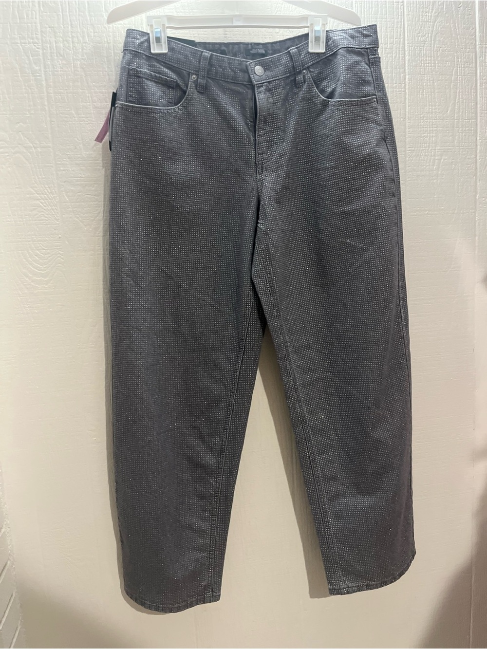 Target Women's Black Sparkle Straight-Leg Pants